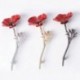 Arany Poppy - Arany Poppy Divat női kristály piros virág bankett jelvény arany bross ékszer pin ajándék