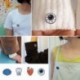 58mm kerek BTS - Fehér ARMY logós kitűző - 37. verzió - KPOP - Bangtan Boys - BTS - BTS 3. verzió