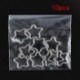 Silver Star 10PCS - Silver Star 10PCS 10 rozsdamentes acél szívgyűrű Piercing karika Helix porc Tragus Daith fülbevaló