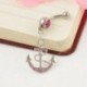 * 3 - * 3 Új strasszos Navel gyűrűk Belly Button gyűrű Dangle test Piercing ékszerek