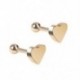 Ezüst - Ezüst 2db Piercing ékszerek Tragus fülbevaló porc hélix szív alakú fül studs Új