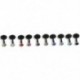 fehér - fehér 10x kevert 16G akril CZ kristály labret Stud Monroe bár ajakgyűrű Stud Piercing