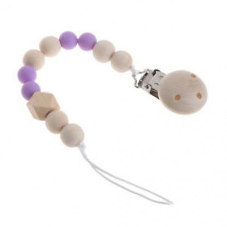 Lila - Lila Unisex csecsemő lánc csipesztartók Dummy cumi pántos rúd póráz pánt eszköz