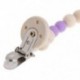 Lila - Lila Unisex csecsemő lánc csipesztartók Dummy cumi pántos rúd póráz pánt eszköz