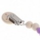 Lila - Lila Unisex csecsemő lánc csipesztartók Dummy cumi pántos rúd póráz pánt eszköz