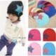 Kék - Kék Baby Boy Girl puha pamut téli meleg sapka gyerek kisgyermek csecsemő Star Beanie kalap