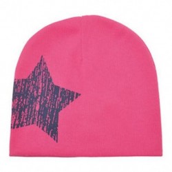 Rózsaszín - Rózsaszín Baby Boy Girl puha pamut téli meleg sapka gyerek kisgyermek csecsemő Star Beanie kalap