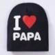 Fekete &amp  PAPA - Fekete &amp  PAPA Új kisgyermek gyerekek puha pamut téli meleg beanie kalap csecsemő baba fiú lány
