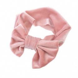 Rózsaszín - Rózsaszín Puha baba / lányok gyerekek kisgyermek íj hajpánt fejpánt Turban nagy csomó fej-Wrap JP