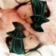 Zöld - Zöld Puha baba / lányok gyerekek kisgyermek íj hajpánt fejpánt Turban nagy csomó fej-Wrap JP