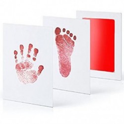 Piros - Piros Újszülött Handprint Lábnyom Impresszum Tiszta Touch Ink Pad Photo Frame Kit JP
