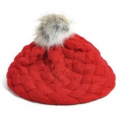 Piros - Piros Téli meleg aranyos baba gyerekek lányok kisgyermek kötött horgolt Beanie kalap beret sapka