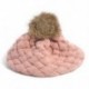 Rózsaszín - Rózsaszín Téli meleg aranyos baba gyerekek lányok kisgyermek kötött horgolt Beanie kalap beret sapka