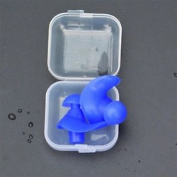 * 1 Kék Puha szilikon elleni zajhabos fül füldugók Újrafelhasználható komfortos úszás alvó munkapadhoz