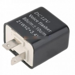 2Pin sebesség állítható LED villogó relé motorkerékpár Turn-jel jelző 12V