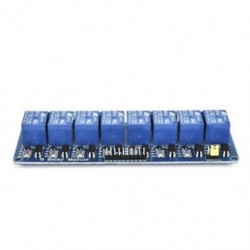 8 CH optocsatolóval (kék) 1/2/4/8 Channel 5V relé kártya modul Optikai csatlakozó LED az Arduino PiC ARM AVR