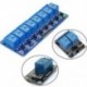 8 CH optocsatolóval (kék) 5V 1/2/4/8 csatorna relé kártya modul Optikai csatlakozó LED az Arduino PiC ARM AVR számára