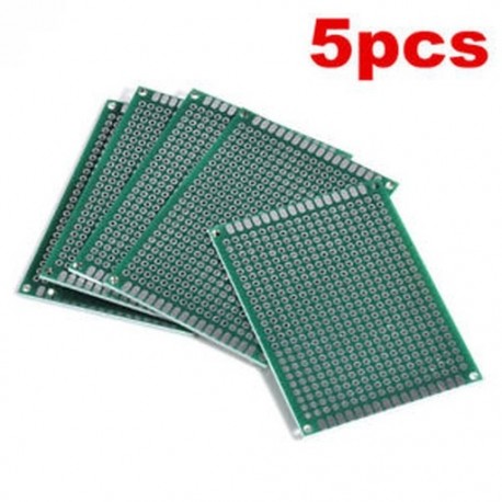 5db 5x7 cm-es duplaoldal nyomtatott áramkör PCB Vero prototípus nyomtatás Útmutató 5db 5x7 cm-es duplaoldalas nyomtatott