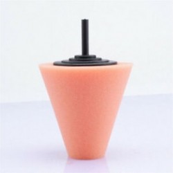 1PC narancs (kemény) Autó kerékagy, polírozó polírozó kúp alakú puffasztó párnák habszivacs eszközök JP