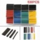 328 db 5 szín 8 méret 238 / 530Pcs 5 Szín 8 Méret 2: 1 Hőre zsugorodó csövek csőhüvelye Wrap kábelhuzal