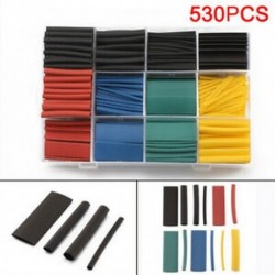 328 db 5 szín 8 méret 238 / 530Pcs 5 Szín 8 Méret 2: 1 Hőre zsugorodó csövek csőhüvelye Wrap kábelhuzal