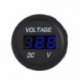 narancs 12V 24V tengeri autós motorkerékpár LED digitális feszültségmérő feszültségmérő