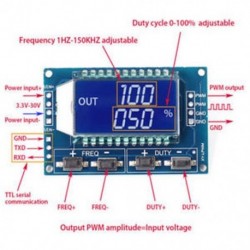 PWM-impulzus frekvenciaváltó-vezérlőjel utólagos modul LCD 3.3V-30V PWM-impulzus frekvenciaváltó-vezérlőjel