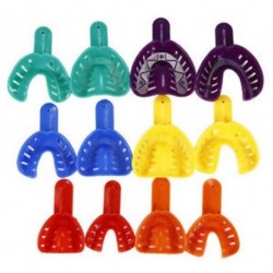 Pro 12db színes fogászati megjelenítés tálcák műanyag anyagok fogak tartó eszköz Pro 12db színes fogászati
