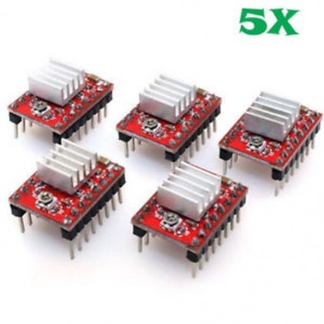 5Pcs A4988 Stepper motorvezérlő modul RepRap 3D-s kivitel Pololu StepStick 5Pcs A4988 Stepper motorvezérlő modul RepRap 3D