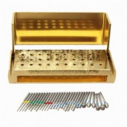 Dental Diamond Burs fúró fertőtlenítés 30X blokk nagysebességű Dur Silver tartó Dental Diamond Burs fúró