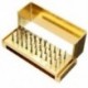 Dental Diamond Burs fúró fertőtlenítés 30X blokk nagysebességű Dur Silver tartó Dental Diamond Burs fúró