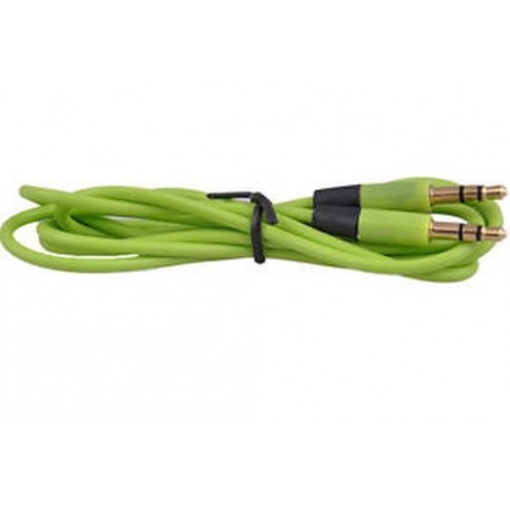 Zöld 1PC 3,5 mm-es férfi-férfi audio sztereó Aux-hosszabbító kábel kábel iPhone iPod JP-hez