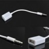 3,5 mm-es férfi AUX audió dugó csatlakozó USB 2.0 női átalakítóhoz Car mp3 adapterkábel