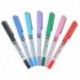 Fekete 7 színes gél toll 0,5 mm közepes színű tinta üzleti rollerball toll irodai iskola JP