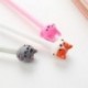 * 1 2Pcs aranyos macska gél toll fekete tintával író tollak Kawaii írószer gyerekek lányok ajándékok