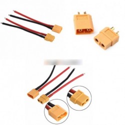 XT60 Női férfi összekötő W / 10CM/100 mm-es szilikon kábel 14AWG ház