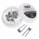 Tiger 0.36Î © 10PCS rozsdamentes acél SS316L RDA vezetékes előregyártott spirálok Flap Vape tekercsek Clapton