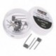 Clapton 0,5Î © 10PCS SS316L rozsdamentes acél RDA vezetékes előregyártott spirálok Flap Vape tekercsek Clapton