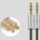 Fekete 3,5 mm-es audió mikrofon Y Splitter kábel fejhallgató adapter női 2 sztereó férfi 1ft J