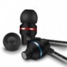 * 2 Fekete 3,5 mm-es fülhallgató mikrofon basszus sztereó fejhallgató fülhallgatóval