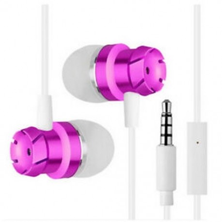 * 5 Rose Pink 3,5 mm-es fülhallgató mikrofon basszus sztereó fejhallgató fülhallgatóval