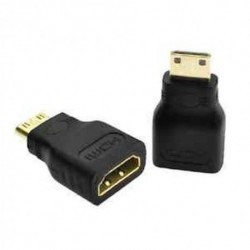 Mini HDMI (C típusú) Férfi - HDMI (A típus) Női adapter csatlakozó 3D TV HDTV-hez