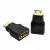 Mini HDMI (C típusú) Férfi - HDMI (A típus) Női adapter csatlakozó 3D TV HDTV-hez