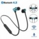 Csak 1db fekete doboz Bluetooth 4.2 sztereó fülhallgató fülhallgató vezeték nélküli fülhallgató mágneses