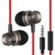 fehér 3,5 mm-es fülbe sztereó fejhallgató fülhallgató Super Bass Music Earbuds fülhallgató mikrofonnal