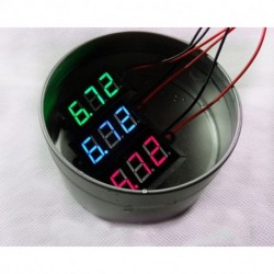 DC 3,5-30V vízálló digiis RGB LED voltmérő voltos méter panel 0,56"
