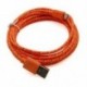 narancs 3M / 10FT kenderkötél Micro USB töltő szinkronizálása Adatkábel kábel a mobiltelefonhoz 3 Színek