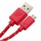 narancs 3M / 10FT kenderkötél Micro USB töltő szinkronizálása Adatkábel kábel a mobiltelefonhoz 3 Színek