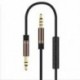 fehér 3,5 mm-es kiegészítő Aux-férfi és férfi sztereó hangkábel-kábel iPod autó MP3-PC-hez
