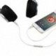 Kék 3,5 mm-es kiegészítő Aux-férfi és férfi sztereó hangkábel-kábel iPod autó MP3-PC-hez